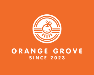 Orange Citrus Fruit logo design