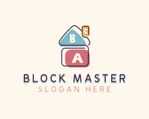 Learning Blocks Daycare logo design