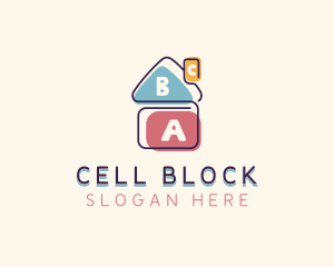 Learning Blocks Daycare logo design