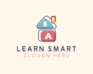 Learning Blocks Daycare logo design