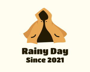 Yellow Raincoat Hoodie logo design