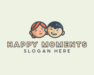 Happy Children Kindergarten logo design