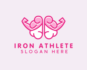 Strong Brain Muscle logo design