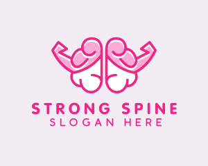 Strong Brain Muscle logo design