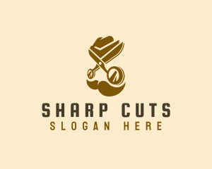 Scissors Barbershop Grooming logo