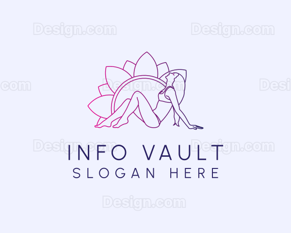 Flower Bikini Woman Logo