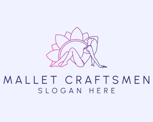 Flower Bikini Woman Logo