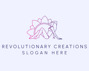 Flower Bikini Woman Logo