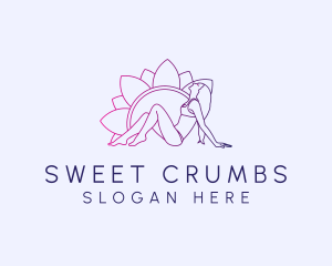 Flower Bikini Woman Logo