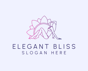 Flower Bikini Woman logo