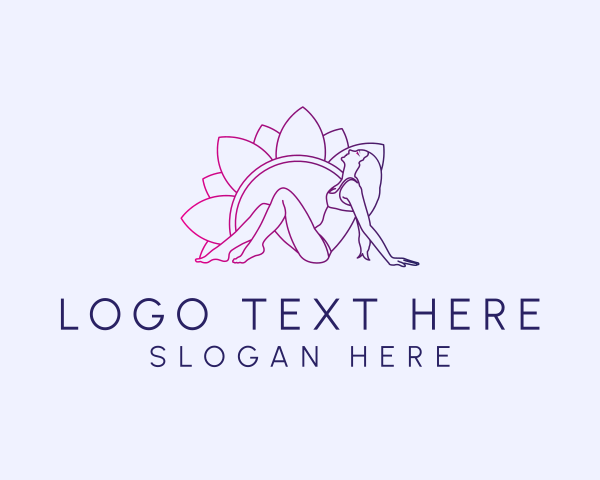 Flower Bikini Woman logo