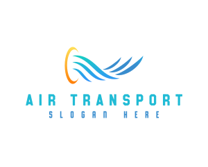 HVAC Air Cooling logo design