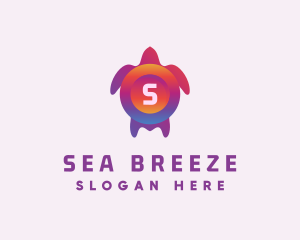 Sea Turtle Animal logo design