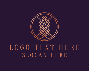 Woven Textile Stitch logo