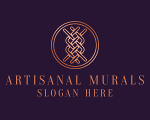 Woven Textile Stitch logo design