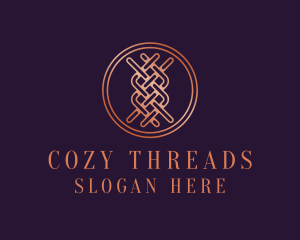 Woven Textile Stitch logo design