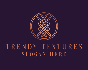 Woven Textile Stitch logo design