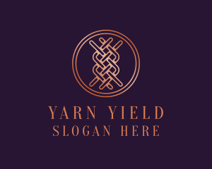 Woven Textile Stitch logo design