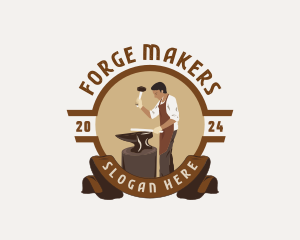 Blacksmith Worker Metalwork logo