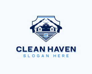 Pressure Washing Clean logo design