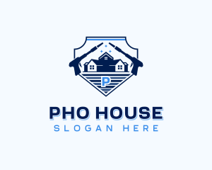 Pressure Washing Clean logo design