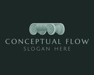 Traditional Greek Column logo
