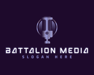 Microphone Media Podcast logo design