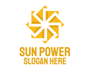 Yellow Solar Flower logo