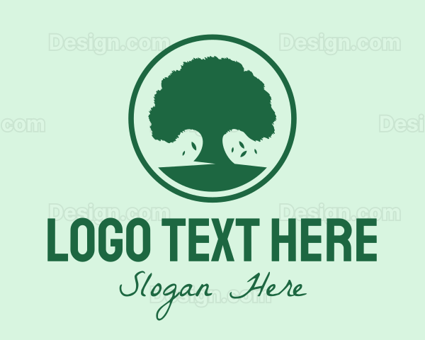 Organic Green Tree Logo