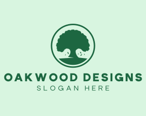 Nature Oak Tree Park logo design