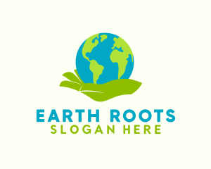 Earth Care Hand logo design