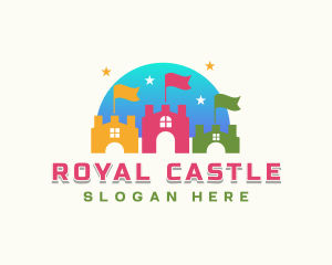 Preschool Castle Daycare logo design