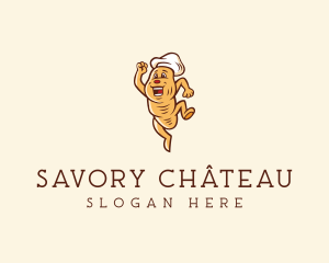 Bread Bakery Cartoon logo design