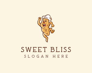 Bread Bakery Cartoon logo design