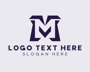 Generic Digital Letter M logo design