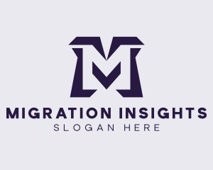 Generic Digital Letter M logo