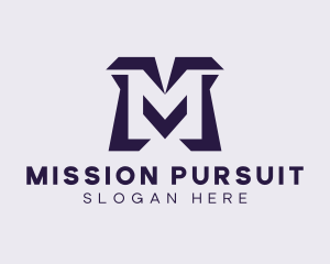 Generic Digital Letter M logo