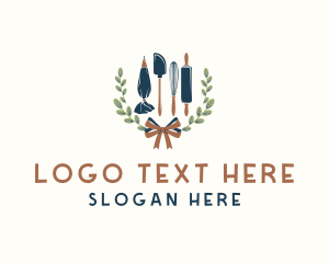 Baking Tools Wreath logo