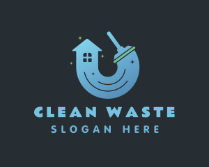 Vacuum House Cleaning logo design