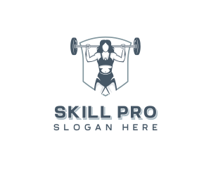 Female Weightlifter Training logo