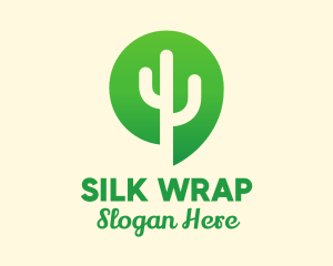 Green Cactus Plant logo design