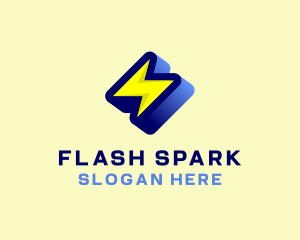 Modern Lightning Bolt logo