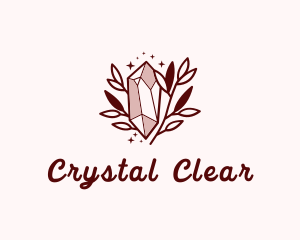 Red Glamorous Crystal logo design