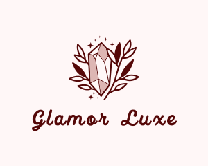 Red Glamorous Crystal logo design