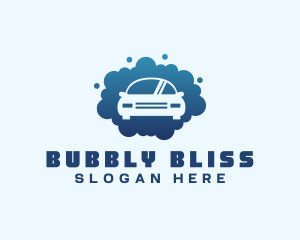 Wash Bubble Cab logo design