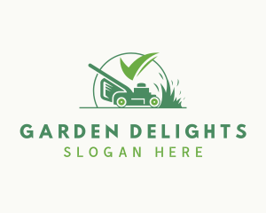 Gardening Lawn Mower logo design