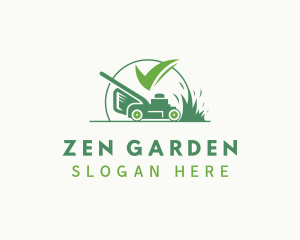 Gardening Lawn Mower logo design