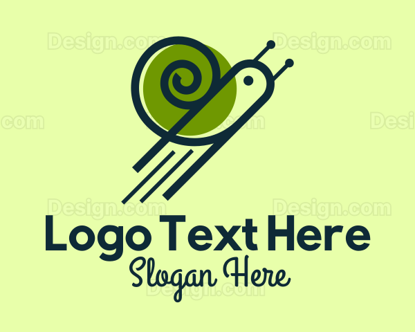 Flying Snail Rocket Logo