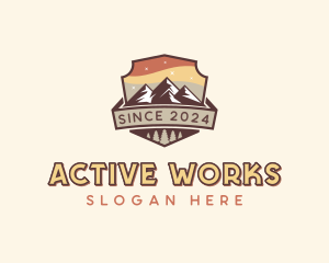 Summit Mountain Hike logo design