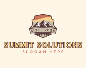 Summit Mountain Hike logo design